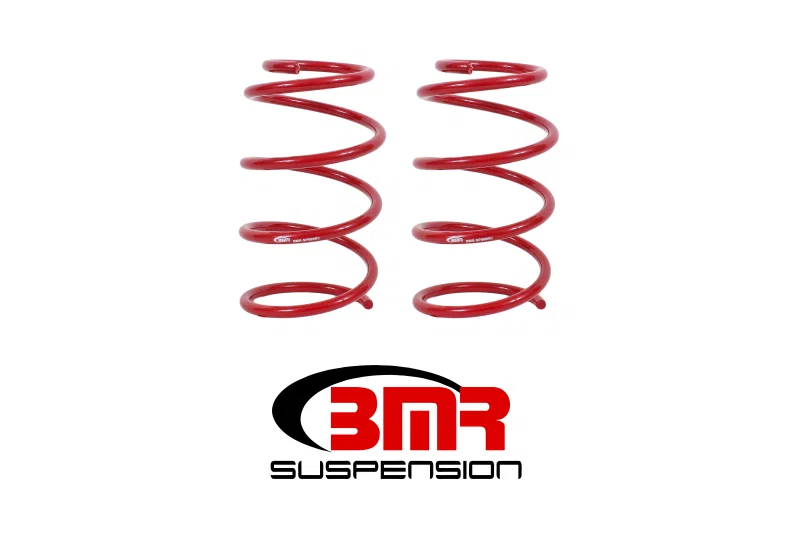 BMR Suspension SP069R, 05-14 S197 Mustang GT Front Drag Version Lowering Springs - Red