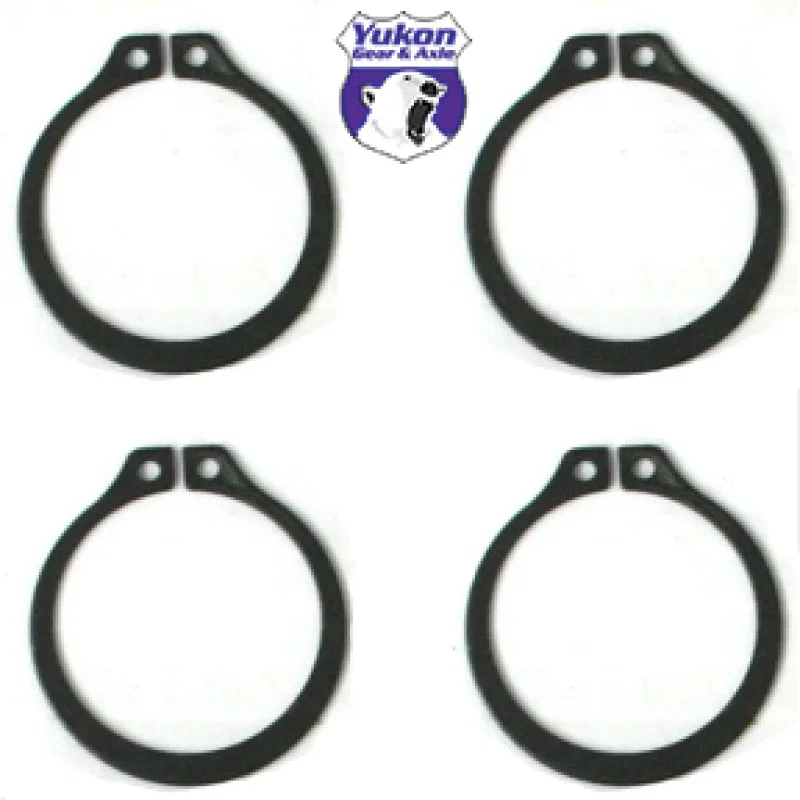 Yukon Gear & Axle YP SJ-733X-502, (4) Full Circle Snap Rings / Fits Dana 60 733X U-Joint w/ Aftermarket Axle