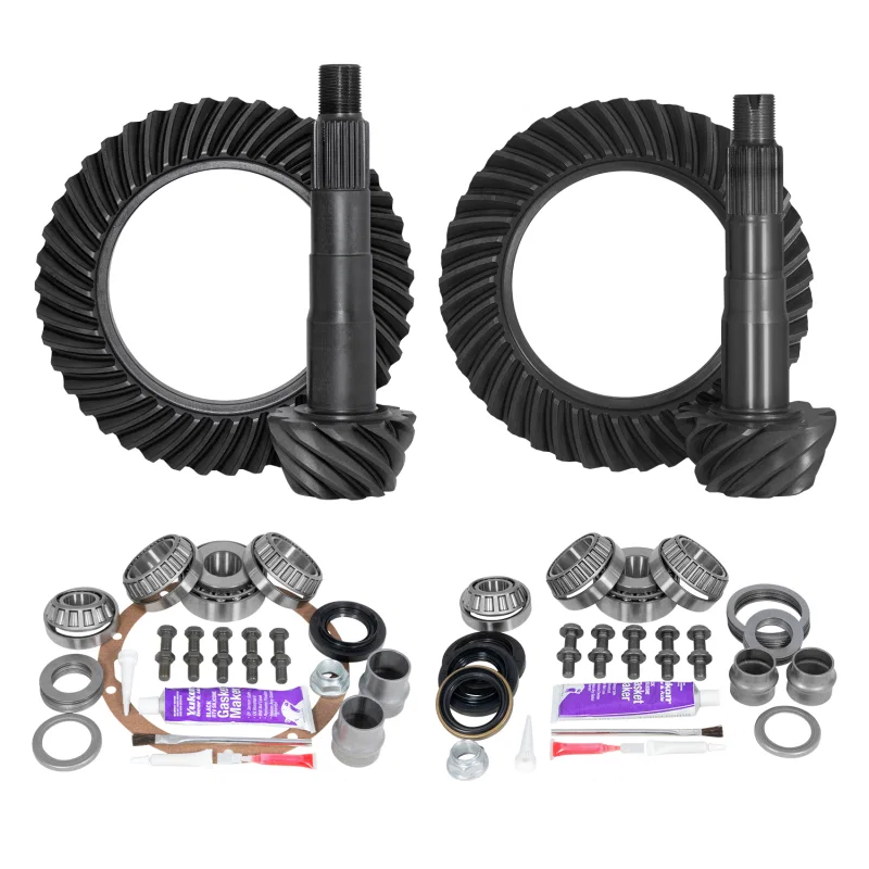 Yukon Gear & Axle YGKT004-529, Ring & Pinion Gear Kit Package Front & Rear with Install Kits - Toyota 8in/8IFS