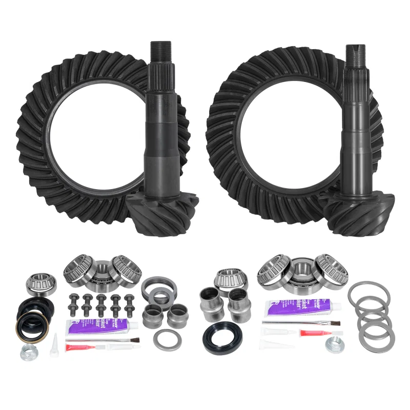 Yukon Gear & Axle YGKT005-456-3, Ring & Pinion Gear Kit Pkg F&R w/Install Kits Toyota 8.4/8.0 IFS 4.56 Ratio