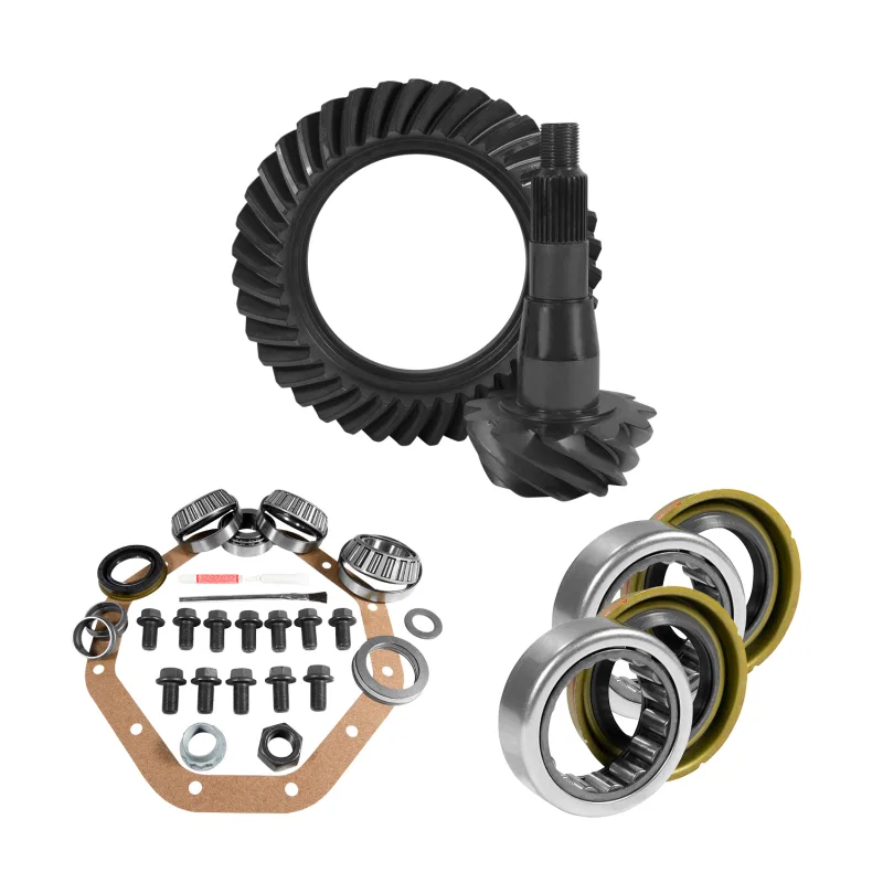 Yukon Gear & Axle YGK2084, ZF 9.25in CHY 3.91 Rear Ring & Pinion Install Kit Axle Bearings & Seal for Ram 1500