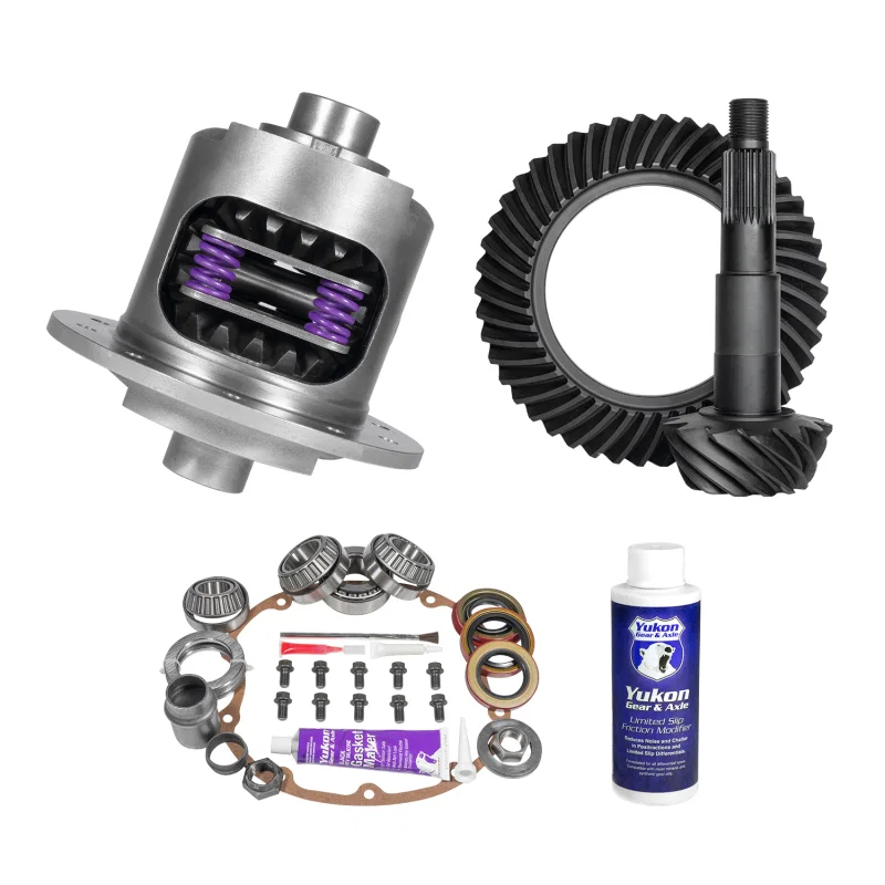 Yukon Gear & Axle YGK2359, 64-72 Pontiac GTO Limited Slip & Re-Gear Kit 8.2in BOP 27 Spline 3.36 ratio