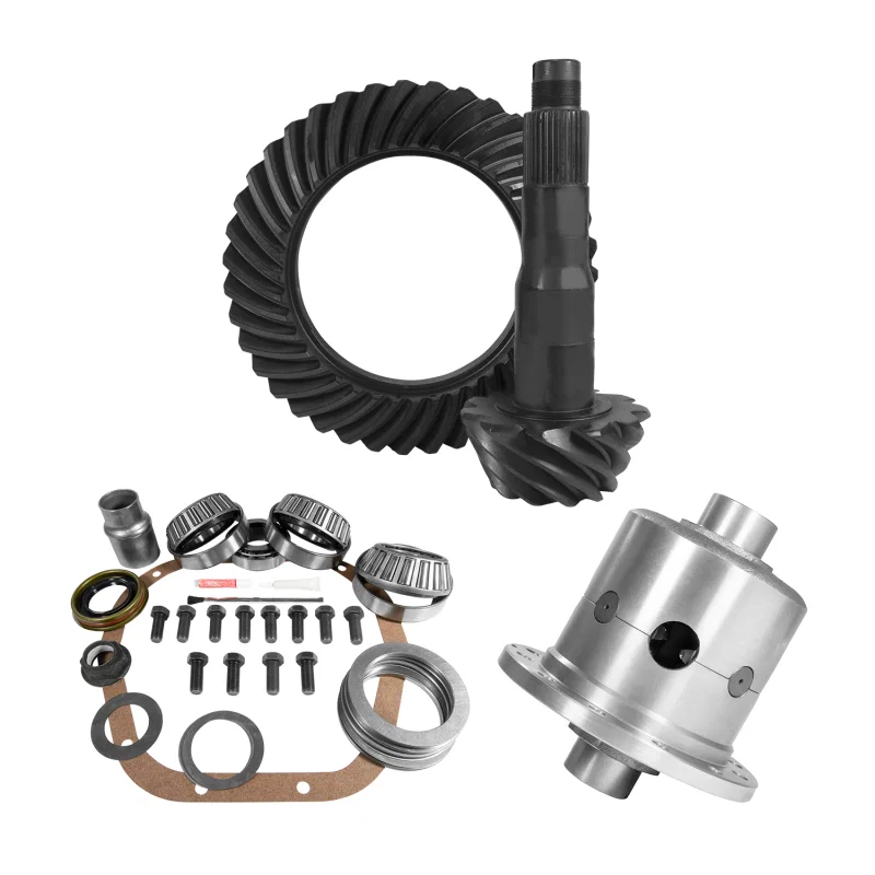 Yukon Gear & Axle YGK2155, 10.5in Ford 4.56 Rear Ring & Pinion Install Kit 35 Spline Positraction