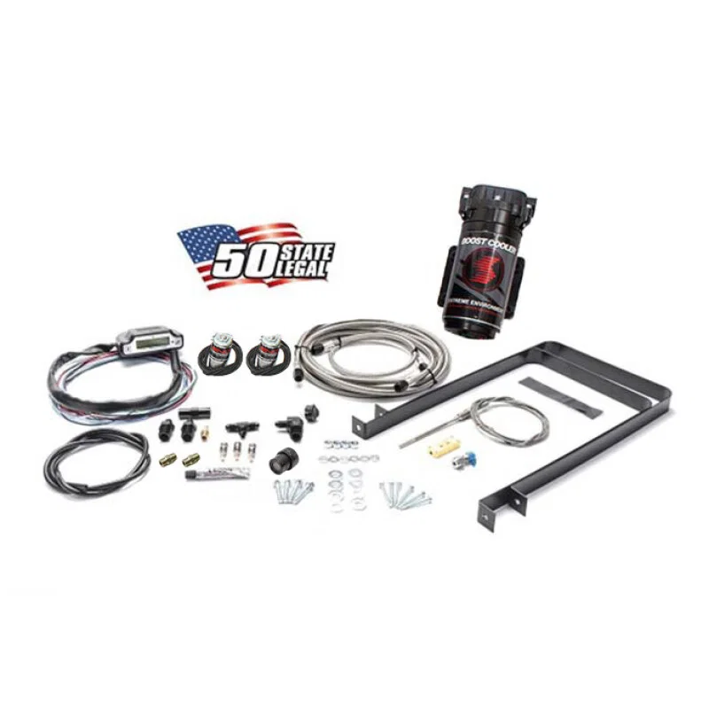 Snow Performance SNO-50100-BRD-T, Univ. Stg 3 Boost Cooler Water Inj. Kit TD (SS Braided Line/4AN Fittings) w/o Tank