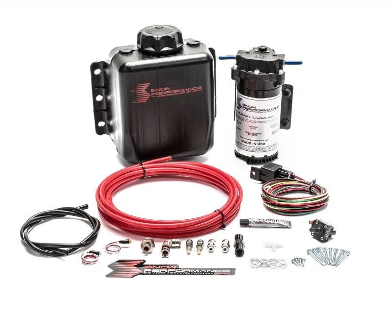 Snow Performance SNO-301, Stg 1 Boost Cooler TD Water Injection Kit (Incl. Red Hi-Temp Tubing/Quick Fittings)