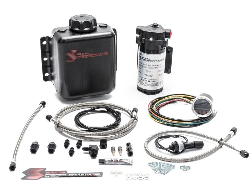 Snow Performance SNO-210-BRD, Stg 2 Boost Cooler F/I Prog. Water Injection Kit (SS Braided Line 4AN Fittings)