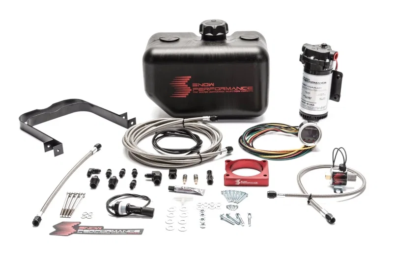 Snow Performance SNO-2133-BRD, 11-17 F-150 Stg 2 Boost Cooler Water Injection Kit w/SS Brd Line & 4AN Fittings