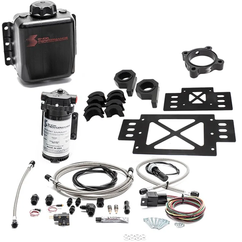 Snow Performance SNO-20020-BRD, Stg 1 Boost Cooler RZR Turbo Water Methanol Injection Kit (SS Braid Line & 4AN)