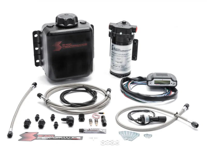 Snow Performance SNO-320-BRD, Stg 3 Boost Cooler DI 2D MAP Prog. Water Injection Kit (SS Braided Line & 4AN)