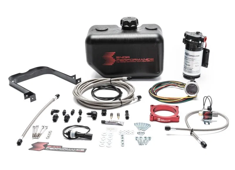 Snow Performance SNO-2132-BRD, 11-17 Mustang Stg 2 Boost Cooler F/I Water Injection Kit (SS Braid Line & 4AN)