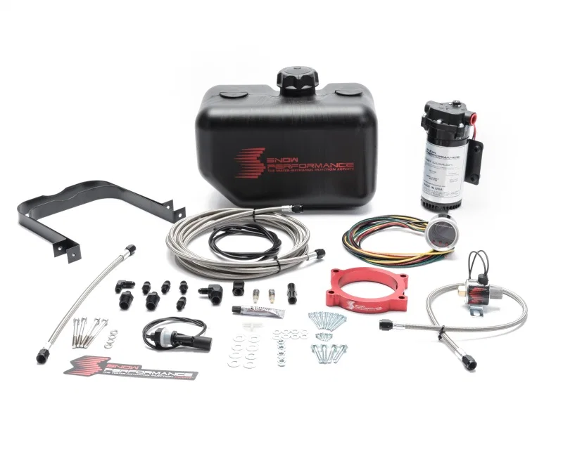 Snow Performance SNO-2161-BRD, 16-17 Camaro Stg 2 Boost Cooler F/I Water Injection Kit (SS Braided Line & 4AN)
