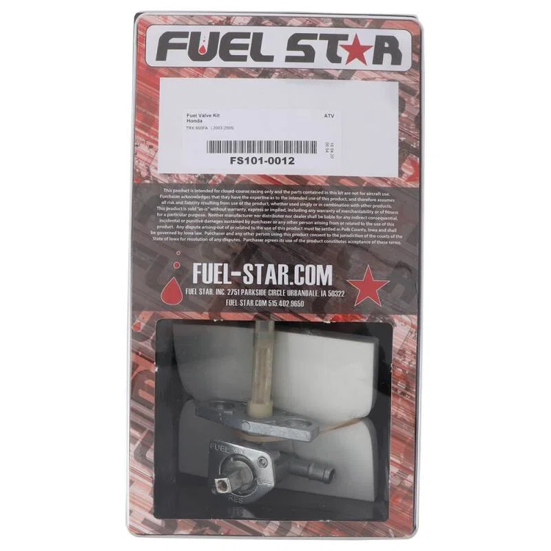 All Balls Racing FS101-0012, 03-05 TRX 650 FA Fuel Valve Kit
