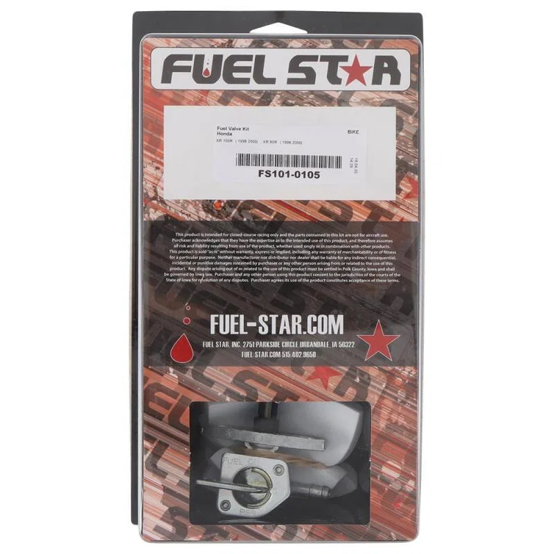 All Balls Racing FS101-0105, 98-00 XR 100 R/98-00 XR 80 R Fuel Valve Kit
