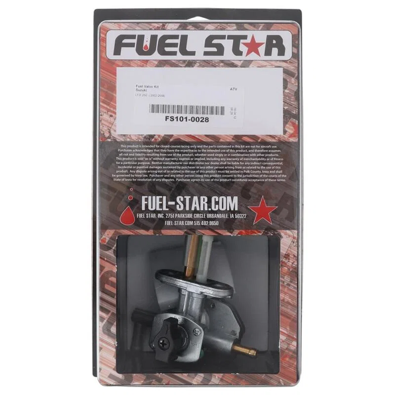 All Balls Racing FS101-0028, 02-06 LT-F 250 Ozark 2x4 Fuel Valve Kit