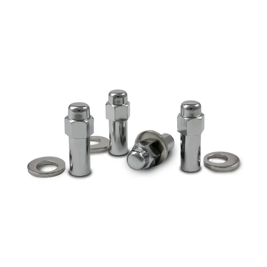 Gorilla Automotive 84137B, SST Closed End 13/16" Hex 12mm x 1.50 Chrome Pack of 4 Lug Nuts and 4 Washers