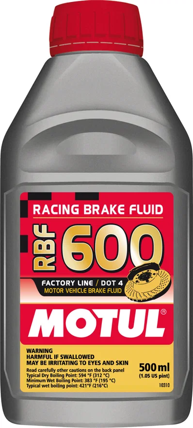 Motul 100949, 1/2L Brake Fluid RBF 600 - Racing DOT 4