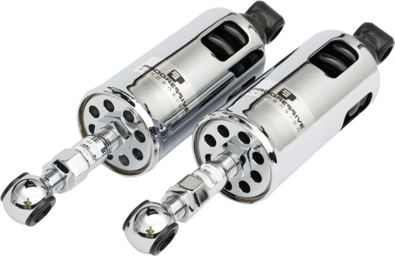 Progressive 422-4002C, 00-17 Harley-Davidson Softail 422 Series Shocks Heavy Duty - Chrome