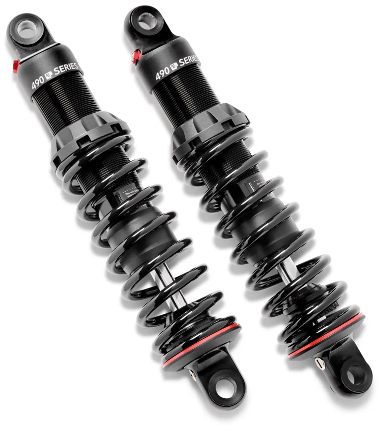 Progressive 490-1010, Harley-Davidson V-Rod 490 Series Shocks 13.0in Bushing - Black