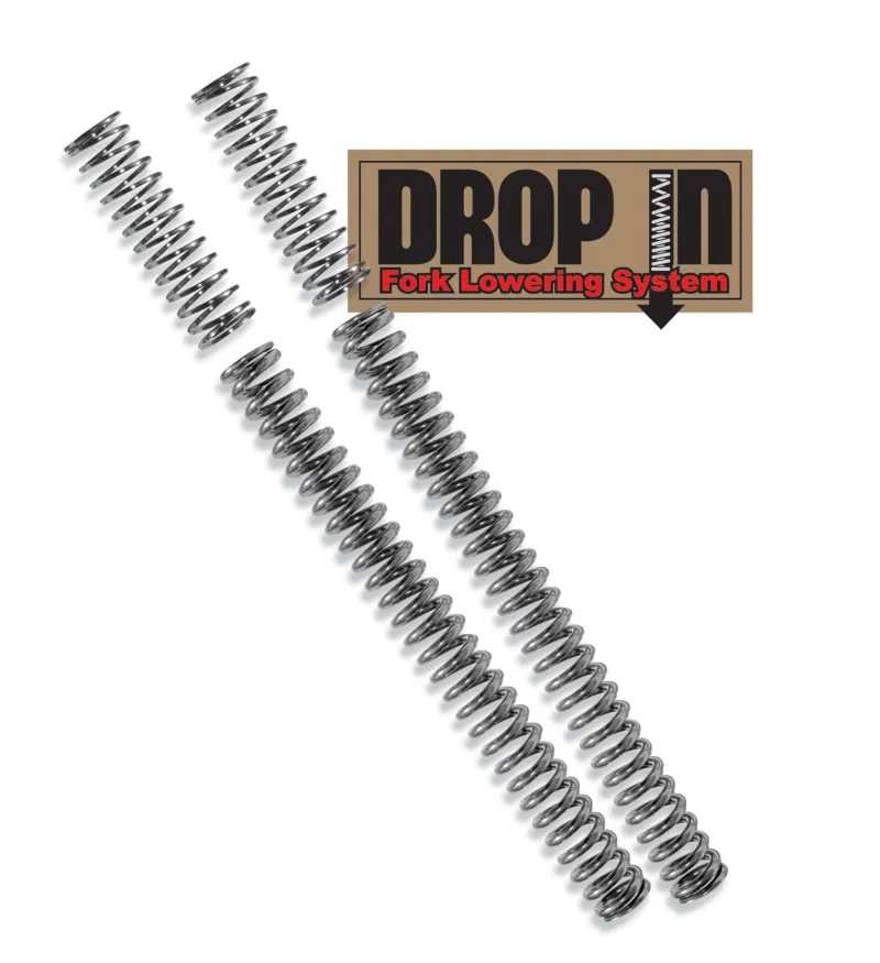 Progressive 10-2000, Drop In Fork Lowering Kit for Harley-Davidson