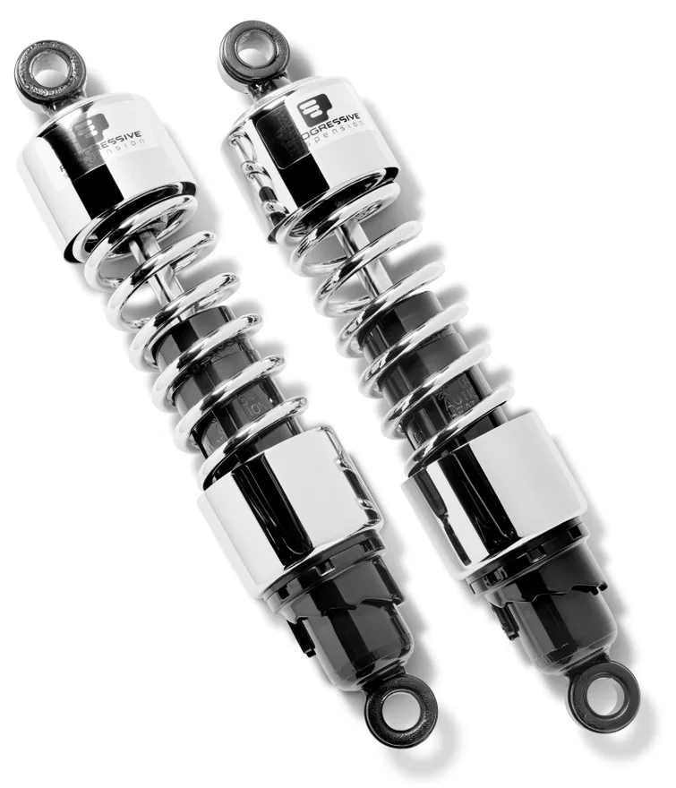 Progressive 412-4233C, Cruiser 412 Series Shocks 11.0in - Chrome