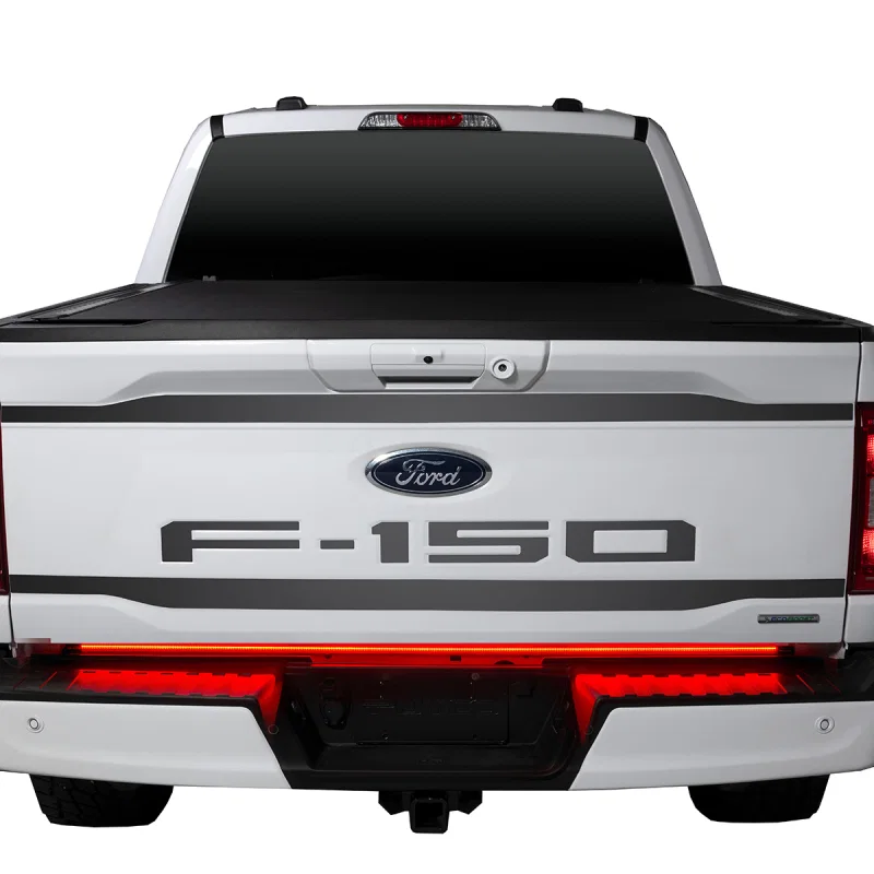 Putco 9202060-38, 2024+ Ford F150 w/Factory LED Tail Light & OBS 60in Red Blade Tailgate Light Bar Plug-N-Play