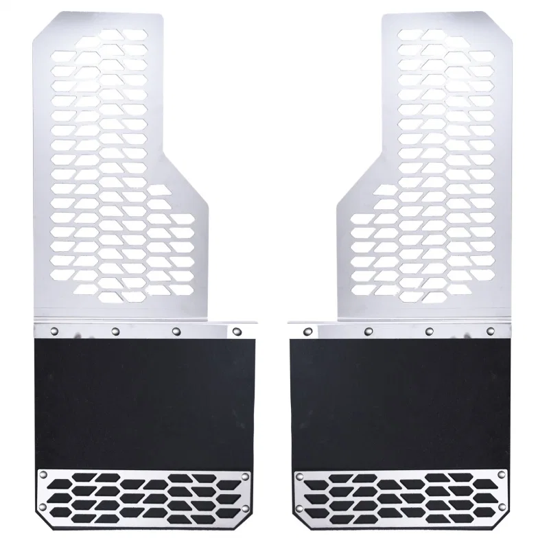 Putco 78140, 10-20 Ram HD - Set of 2 (Fits Classic and New body) Mud Skins - Brushed SS w/ Hex Shield