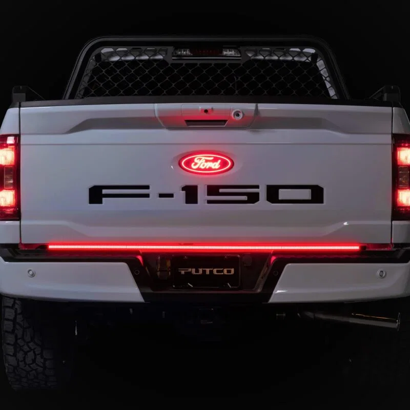 Putco 760060-38, 2024+ Ford F150 w/Factory LED Tail Light & OBS 60in Freedom Blade Tailgate Light Bar