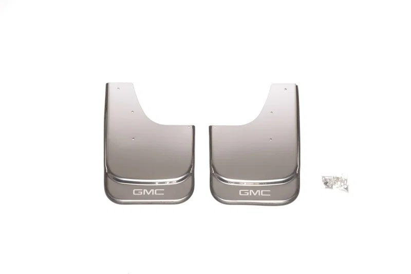 Putco 79461GM, Universal MudFlaps w/ GMC Logo Etching - Set of 2 - (14.60in x 11.5in)