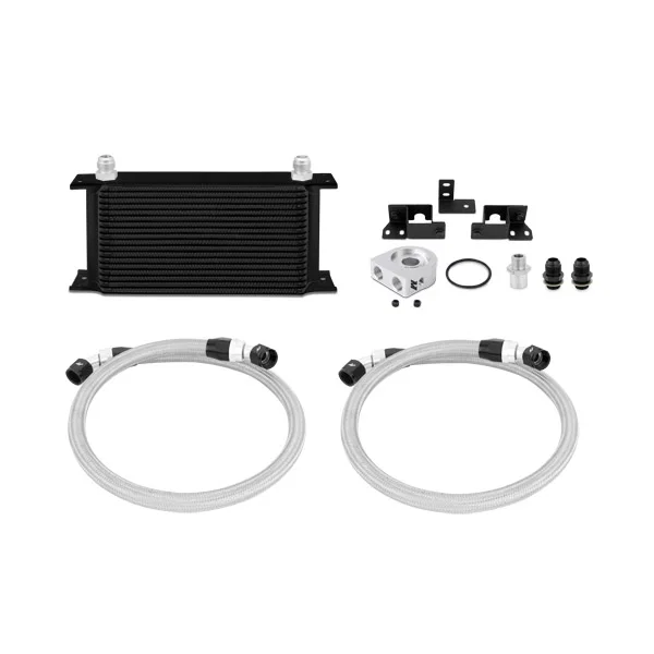 Mishimoto MMOC-WRA-07BK, Oil Cooler Kit, Black, fits Jeep Wrangler JK 2007-2011