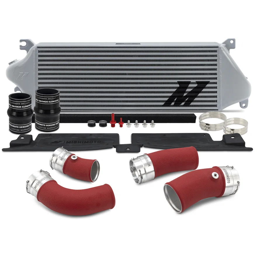 Mishimoto MMINT-TAC-24KSLRD, Intercooler Kit, Silver/Red, fits Toyota Tacoma 2024+