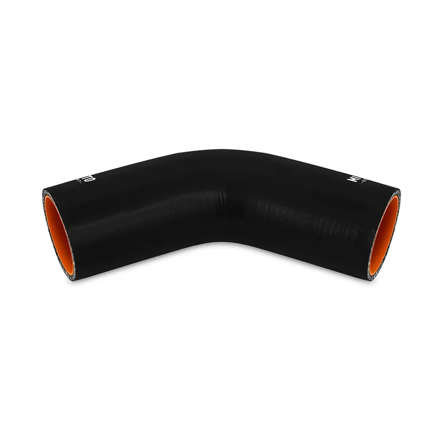 Mishimoto MMCP-1545BK, 45-Degree Coupler, Black, Silicone, 1.50in