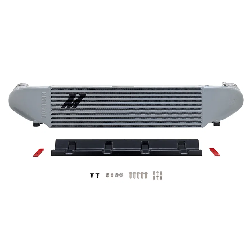 Mishimoto MMINT-MUS4-24SL, Front Intercooler, Silver, fits Ford Mustang EcoBoost 2024+