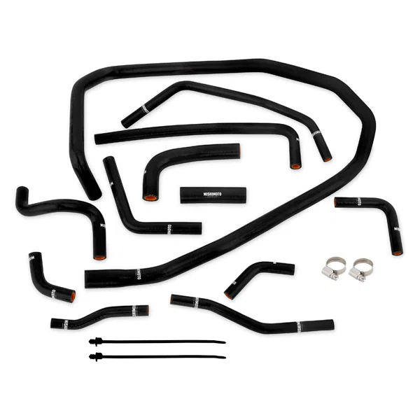 Silicone Ancillary Hose Kit, Black for 2015-2021 Subaru WRX