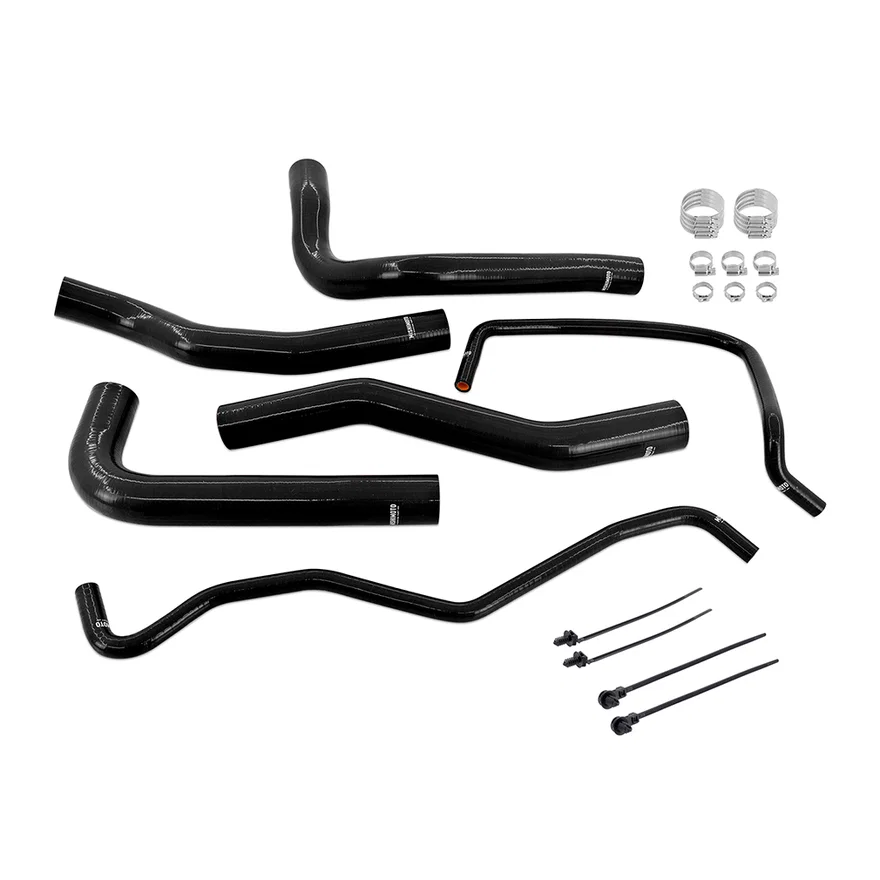 Silicone Coolant Hose Kit, Black, 2.3L EcoBoost for 2024-2026 Ford Mustang