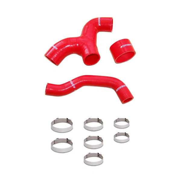 Mishimoto MMHOSE-SUB-INTRD, MMHOSE-SUB-INTRD Silicone Intercooler Hoses, Red, fits Subaru Impreza WRX 2001-2005