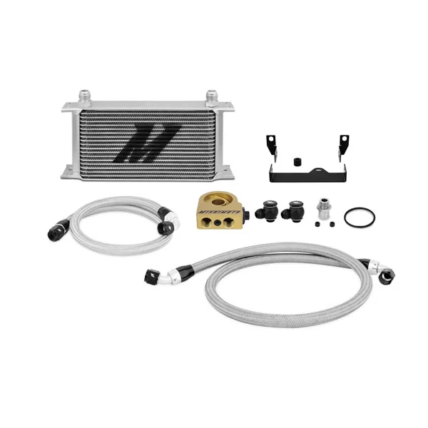 Mishimoto MMOC-WRX-06T, Oil Cooler Kit, Silver, Thermostatic, fits Subaru WRX/STI 2006-2007