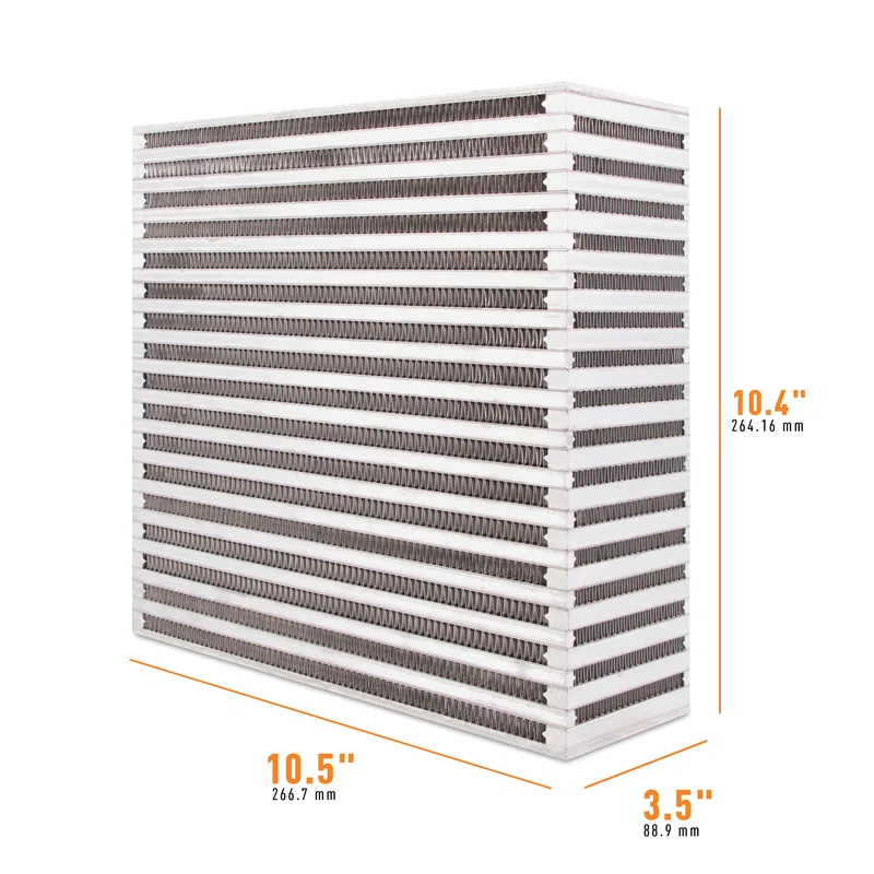 Mishimoto MMUIC-21, Universal Air-to-Air Race Intercooler Core 10.5in x 10.4in x 3.5in
