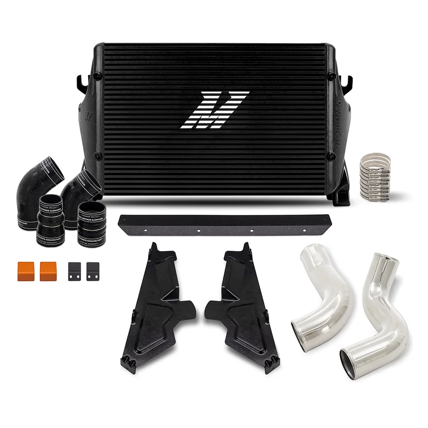 Mishimoto MMINT-RAM-19KBKP, Intercooler Kit, Black/Polished, fits Ram 6.7L Cummins 2019-2024