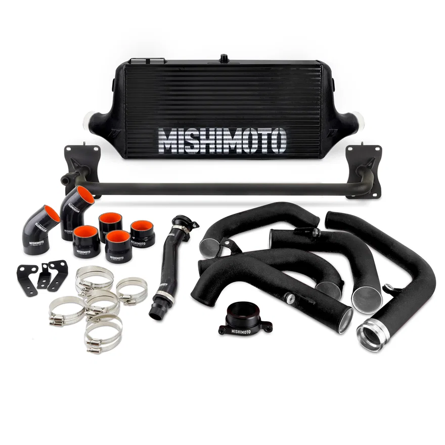 Mishimoto MMINT-WRX-22BKBK, Front Mount Intercooler Kit, Black/Black, fits Subaru WRX 2022+