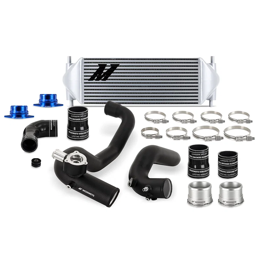 Mishimoto MMINT-BR23-21KBSL, Intercooler Kit, Silver/Black, fits Ford Bronco 2.3L 2021+
