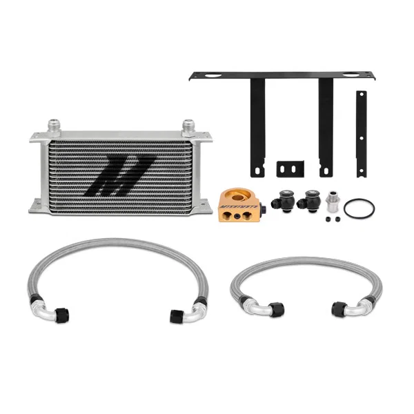 Mishimoto MMOC-GEN4-10T, Oil Cooler Kit, Silver, Thermostatic, fits Hyundai Genesis Coupe 2.0T 2010-2012