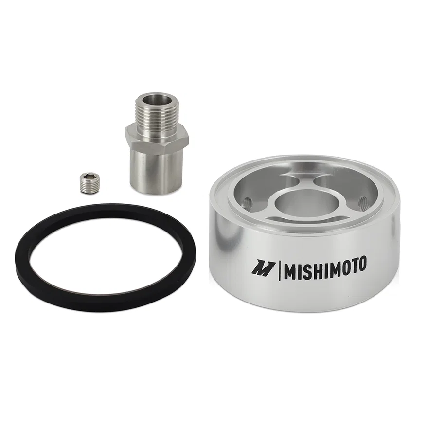 Mishimoto MMOC-SPC32-M20SL, Oil Filter Spacer, Silver, 32mm, M20 X 1.5
