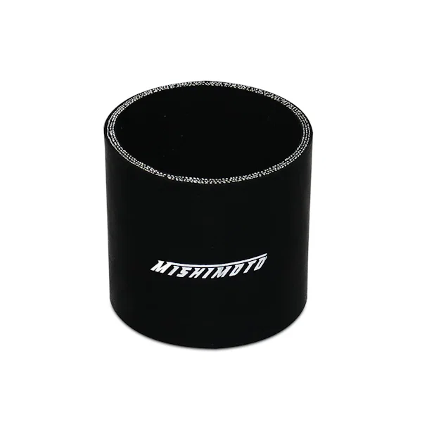 Mishimoto MMCP-25SBK, Straight Coupler, Black, Silicone, 2.50in