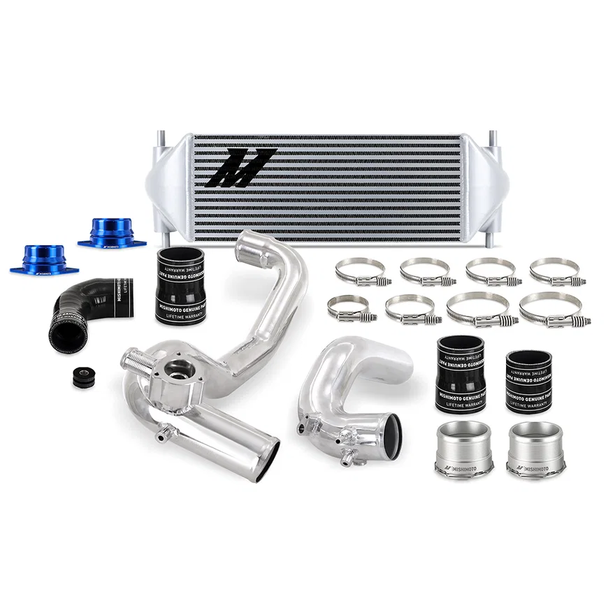 Mishimoto MMINT-BR23-21KPSL, Intercooler Kit, Silver/Polished, fits Ford Bronco 2.3L 2021+