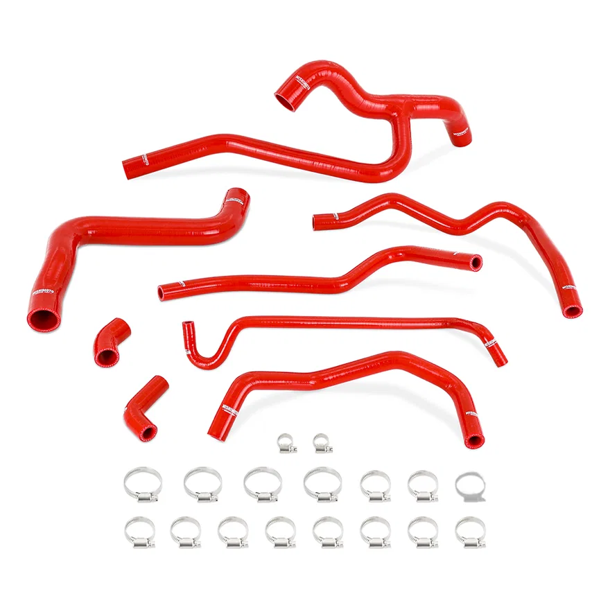 Silicone Radiator Heater Hose Kit, Red, V6 4.0L for 2005-2010 Ford Mustang