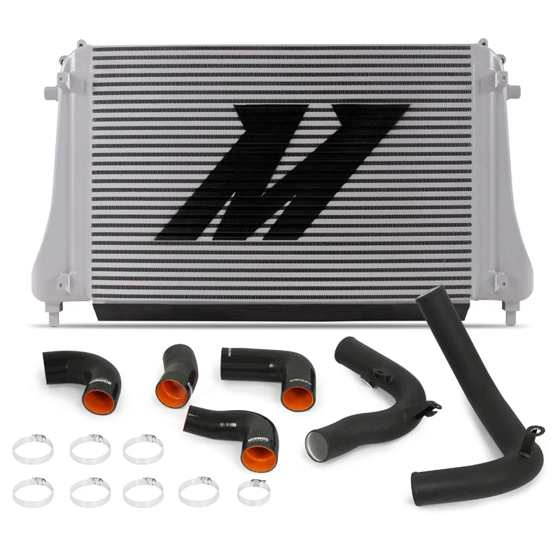 Mishimoto MMINT-MK7-15KWBK, Intercooler Kit, Silver/Black, fits Volkswagen MK7 Golf TSI/GTI/R 2015-2021