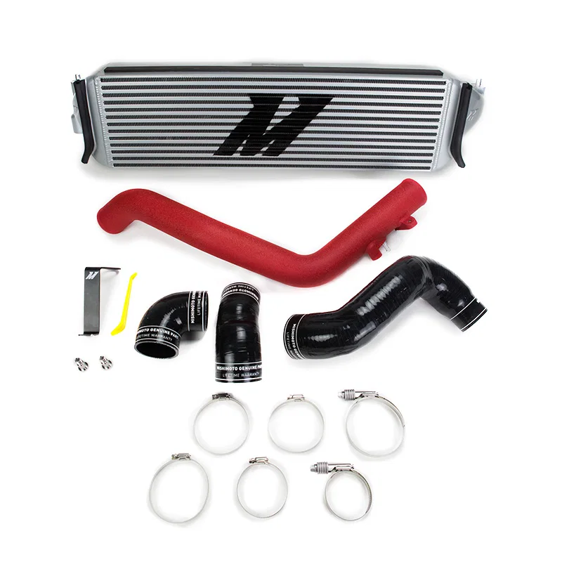 Mishimoto MMINT-CTR-17KSLWRD, Intercooler Kit, Silver/Red, fits Honda Civic Type R 2017-2021