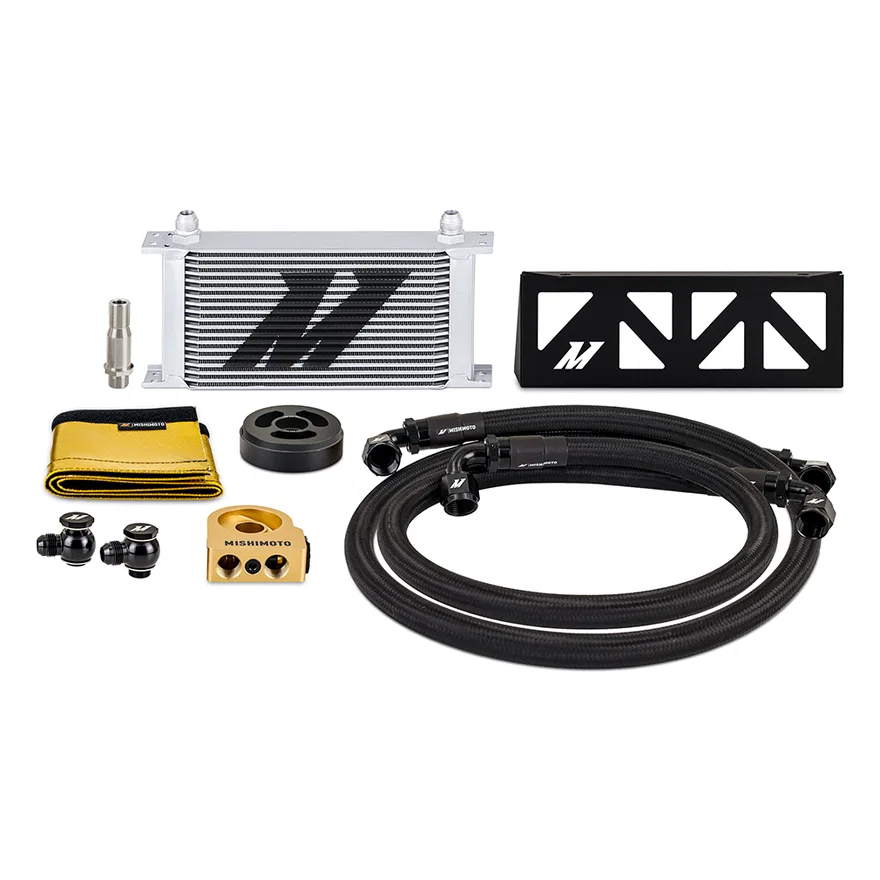 Mishimoto MMOC-BRZ-22TSL, Oil Cooler Kit, Silver, Thermostatic, fits Subaru BRZ/Toyota GR86 2022+