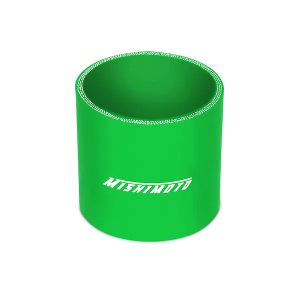 Mishimoto MMCP-25SGN, Straight Coupler, Green, Silicone, 2.50in