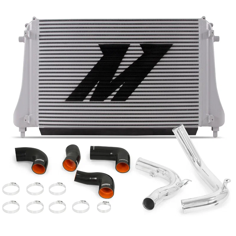 Mishimoto MMINT-MK7-15KP, Intercooler Kit, Silver/Polished, fits Volkswagen MK7 Golf TSI/GTI/R 2015-2021